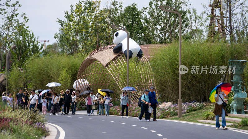2024年成都世界园艺博览会里的熊猫元素