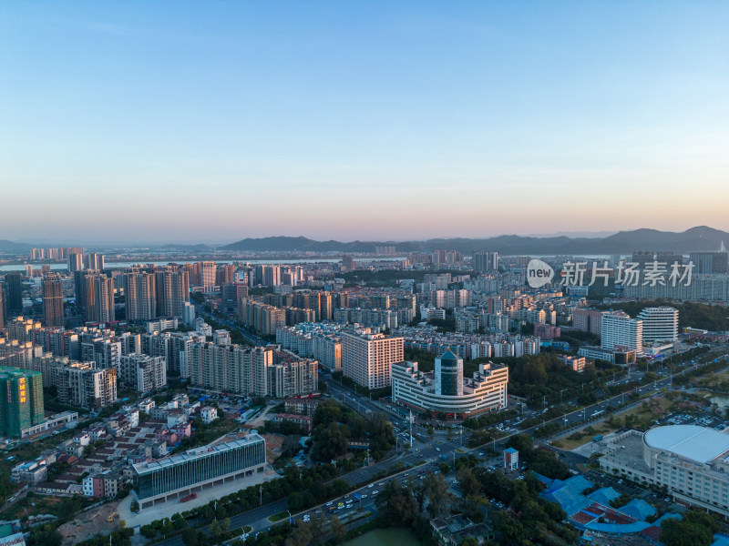 广东肇庆星湖风景区航拍