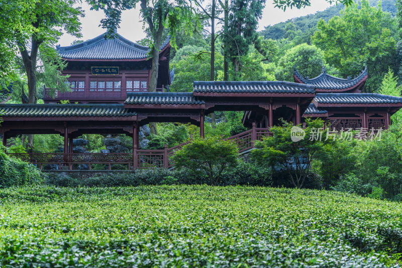 杭州飞来峰永福寺古建筑风光