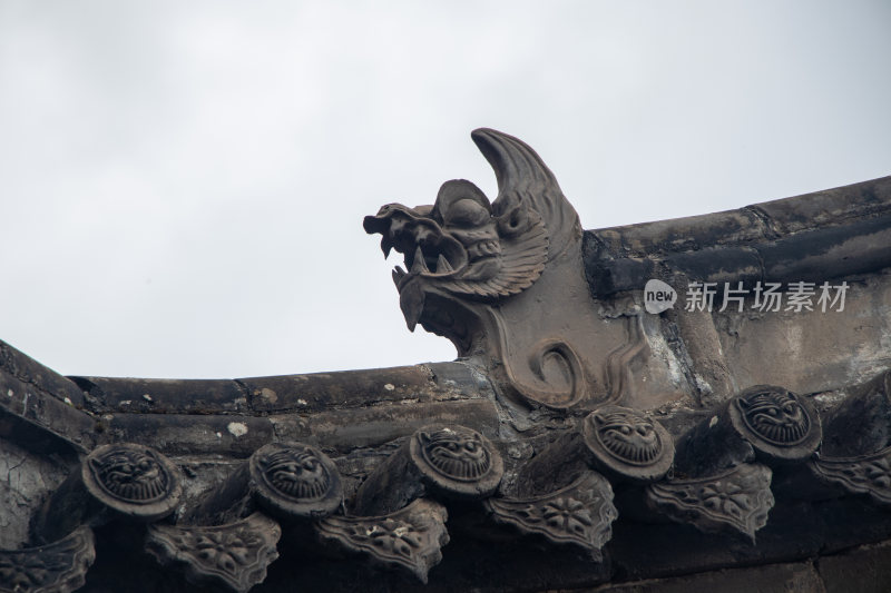 山西五台县佛光寺屋顶装饰