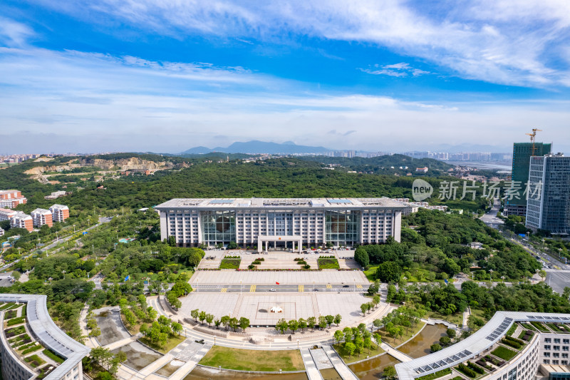 福建泉州市政府航拍图