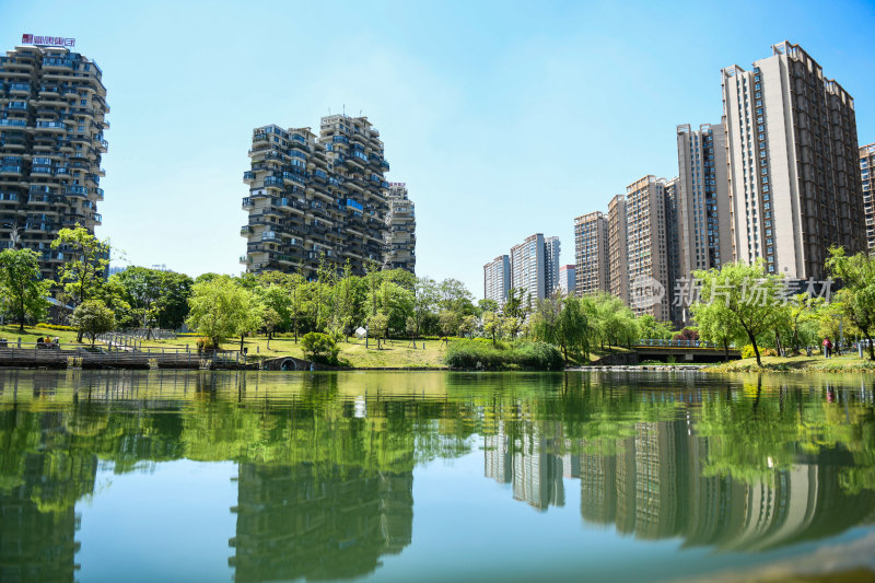 住宅楼盘小区绿化 幸福生活生态城市