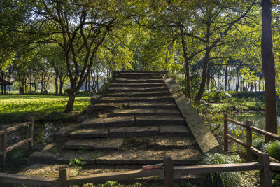 杭州西湖茅家埠江南水乡风景