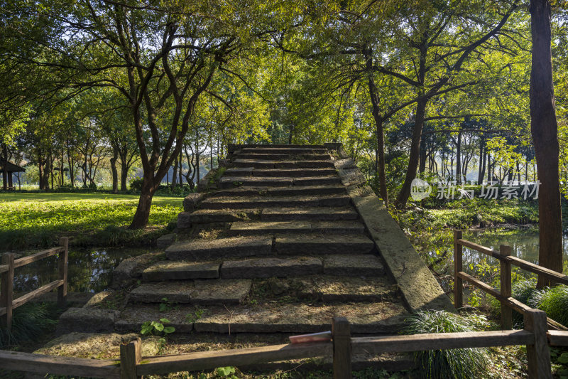 杭州西湖茅家埠江南水乡风景