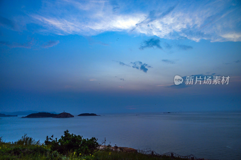 海上日落夕阳傍晚