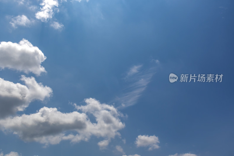 晴朗天空蓝天白云自然风景背景