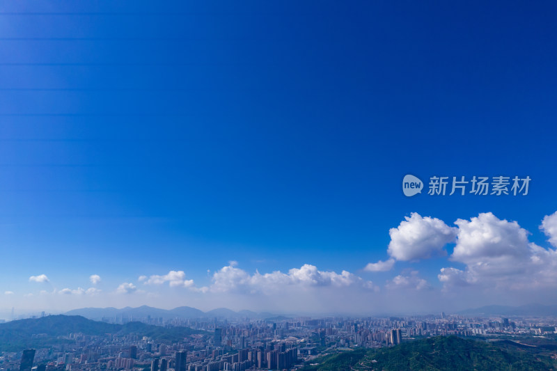 广东珠海城市风光景山公园航拍摄影图