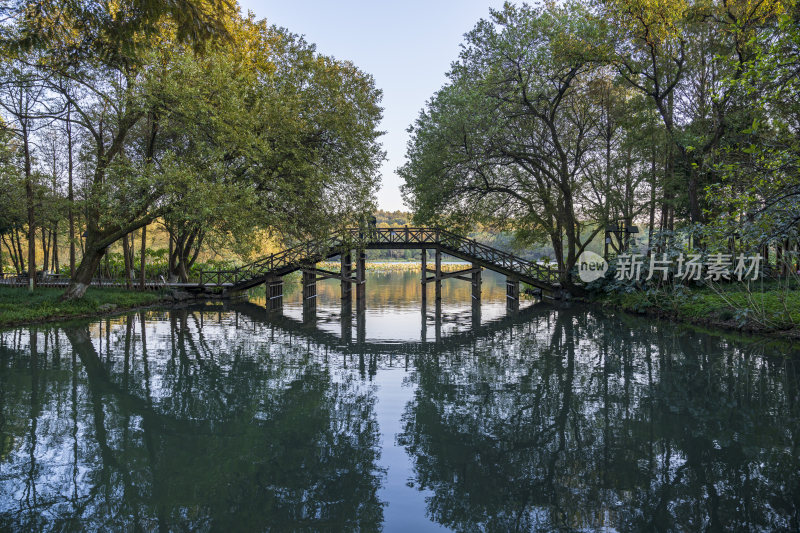 杭州西湖茅家埠江南水乡风景