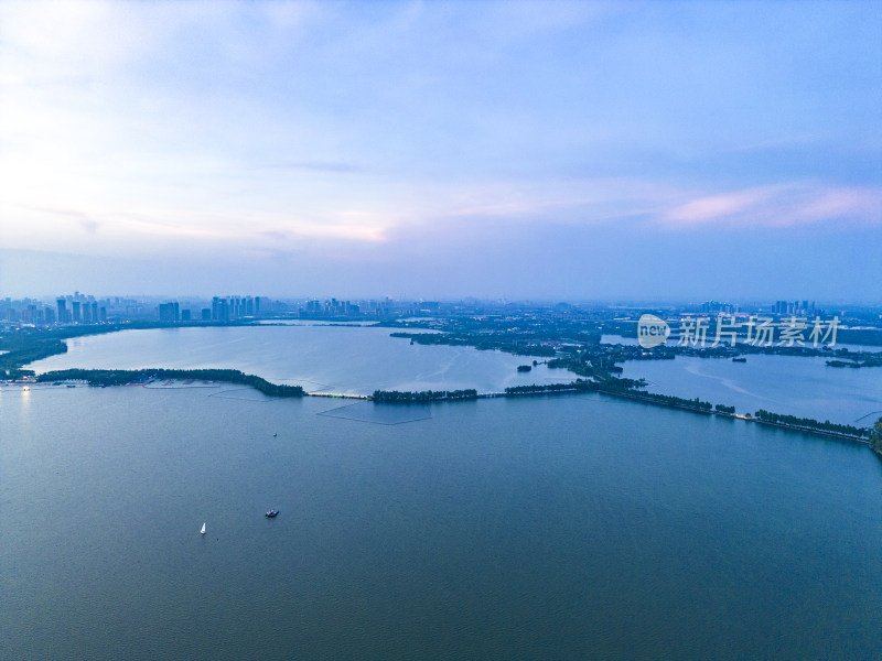 湖北武汉东湖5A景区航拍图