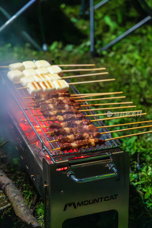 露营烧烤烤肉烤串