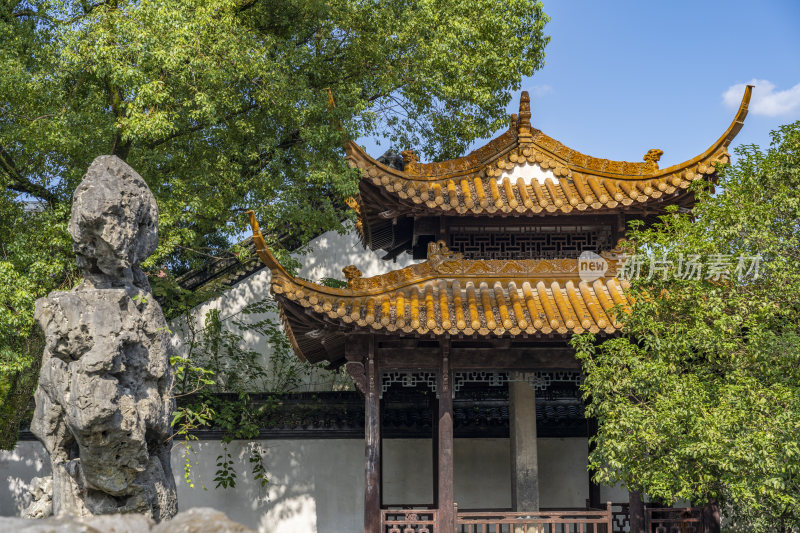 杭州西湖景区文澜阁风景