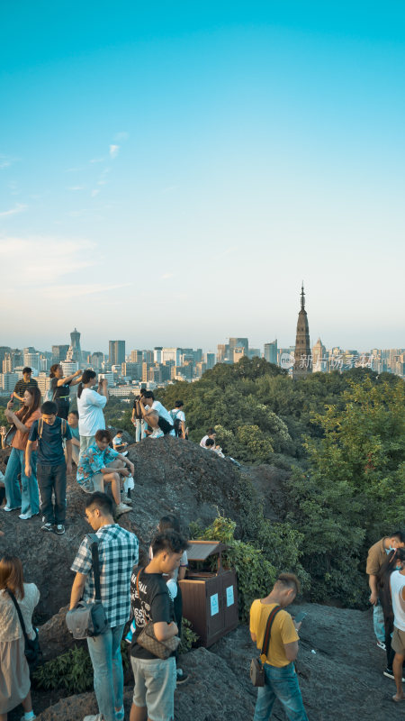 杭州西湖宝石山风景区