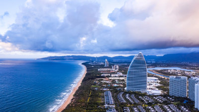 海南三亚海棠湾海岸线