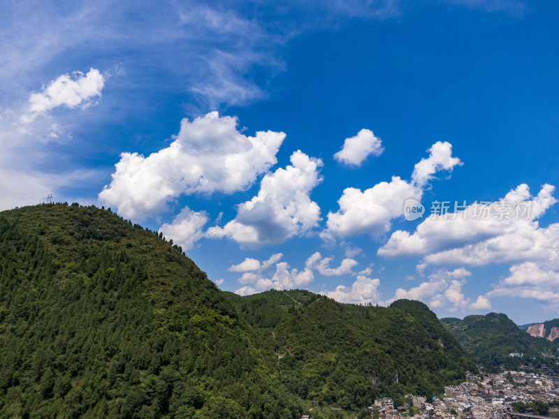 大自然秀丽山川江河航拍图