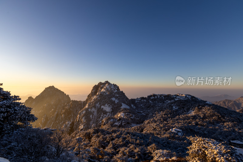 黄山风光雪后黄山