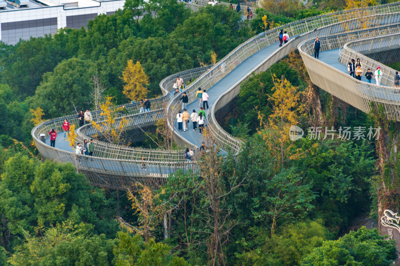 福州福道城市空中步道及周边景观