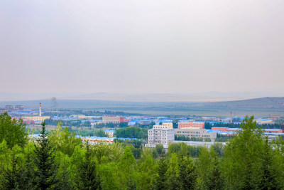 满洲里市全景