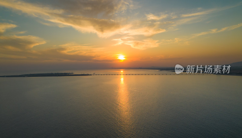 大海天空日出自然风景