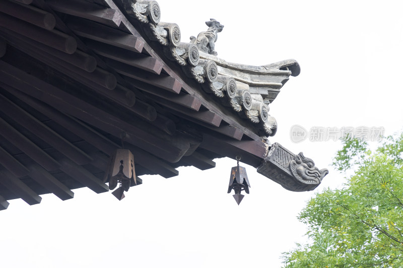 山西大同辽金古建善化寺三圣殿斗拱细节