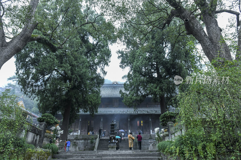 天台山千年古刹国清寺风景