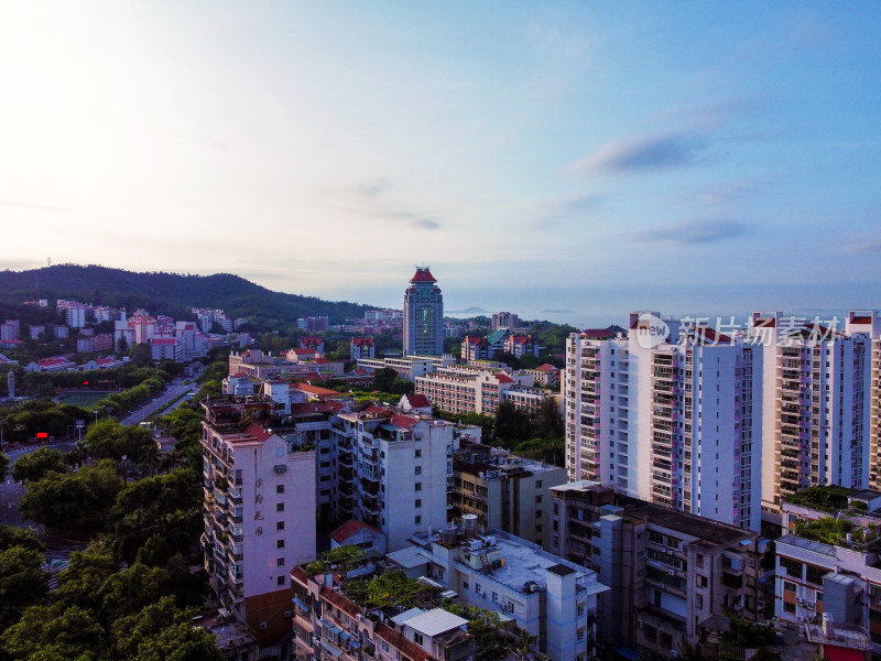 厦门城市全景鸟瞰图