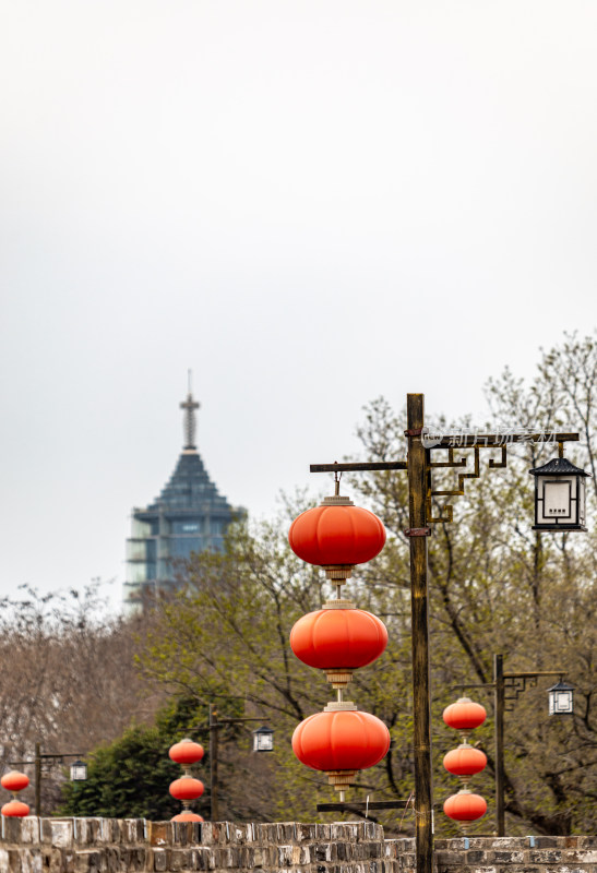 南京明城墙看大报恩寺塔