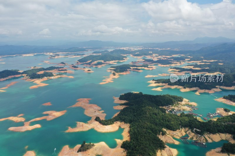 河源万绿湖 湖泊 千岛湖