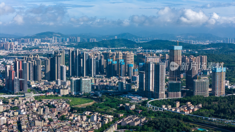 深圳坪山区城市风光