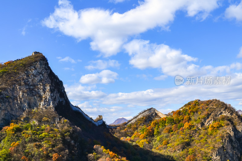 万里长城秋天自然风景