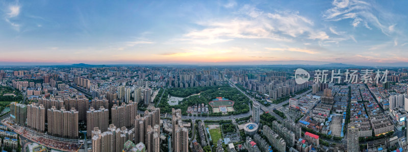 航拍衡阳城市全景