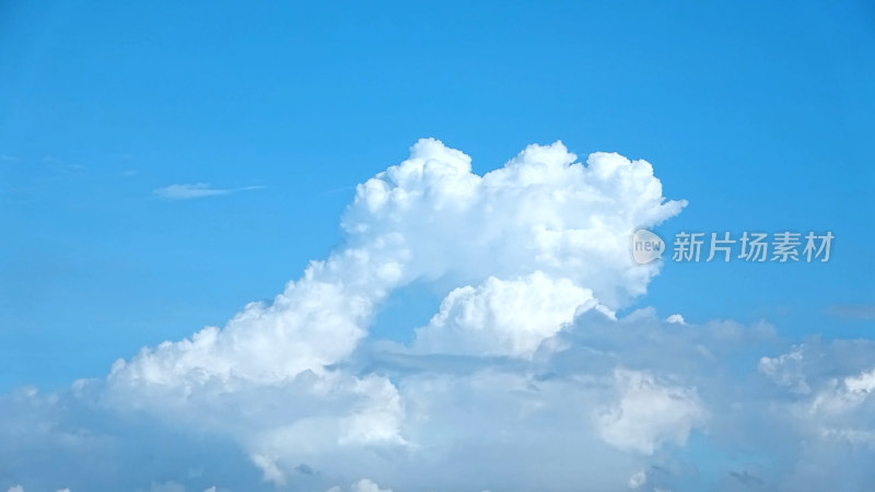 唯美蓝天白云延时天空云朵照片夏天晴朗天空