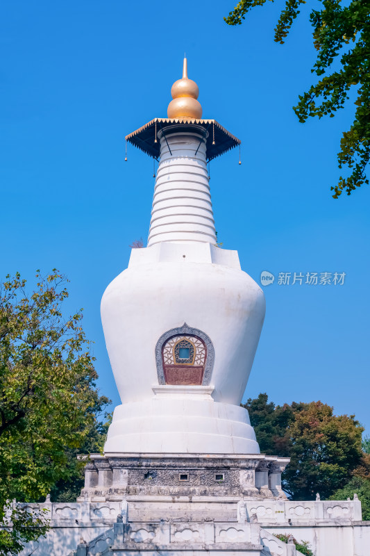 扬州蜀冈-瘦西湖风景名胜区白塔建筑