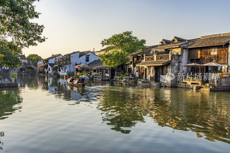 绍兴安昌古镇江南水乡风景