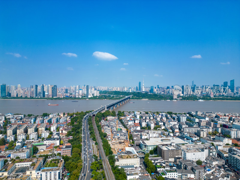 湖北武汉城市风光地标建筑航拍