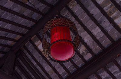 广州南沙蒲洲花园中式传统建筑灯笼