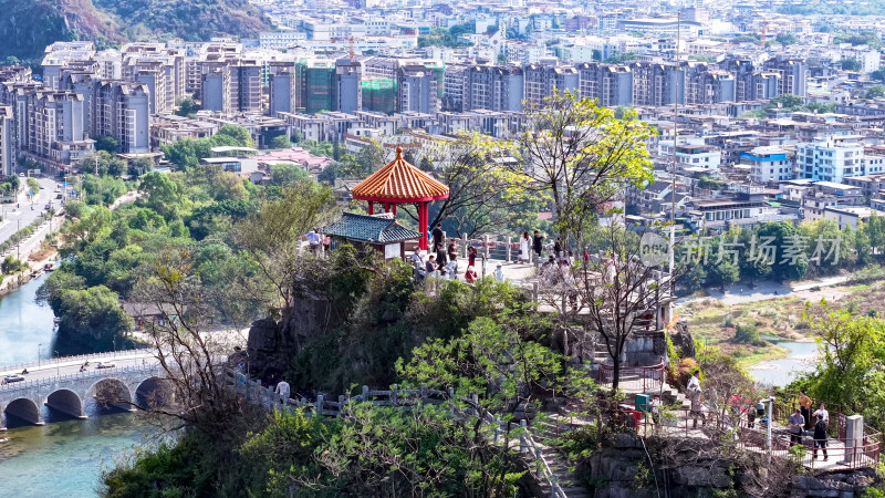 桂林伏波山航拍图