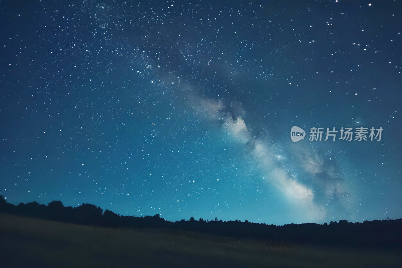 天空背景星空蓝色壁纸