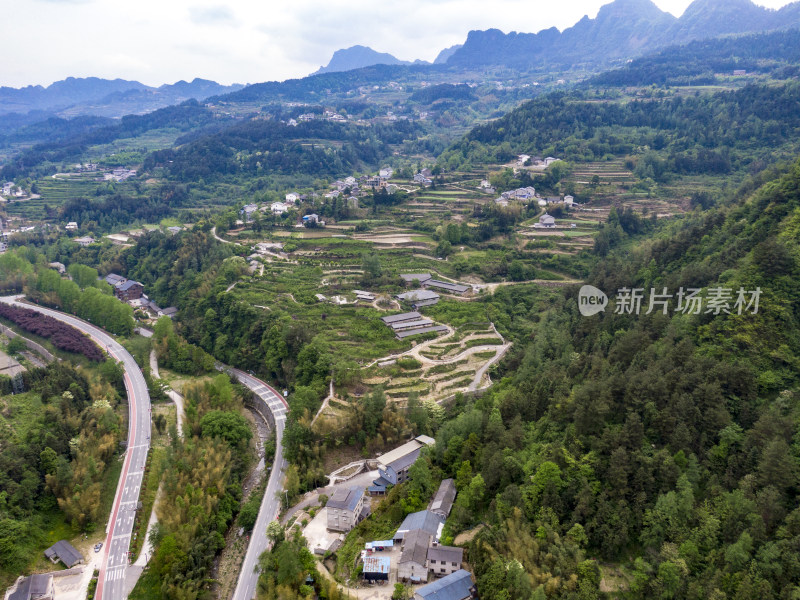 祖国壮丽山河湖南张家界风光航拍摄影图