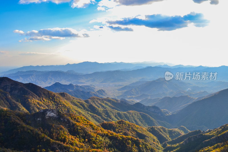 万里长城秋天自然风景