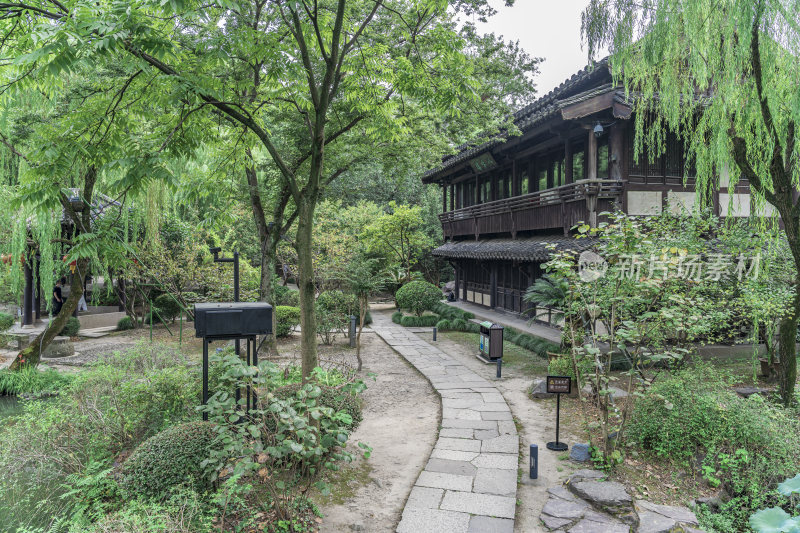 绍兴沈园中式园林风景