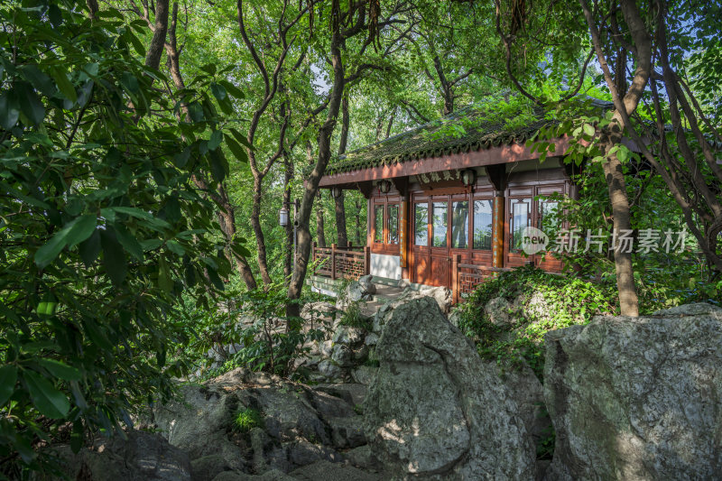 杭州凤凰山万松书院风景