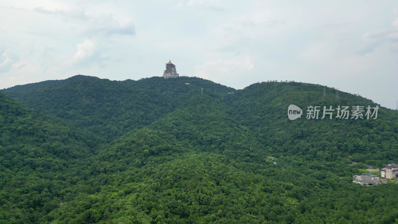 航拍湖北黄石东方山风景区