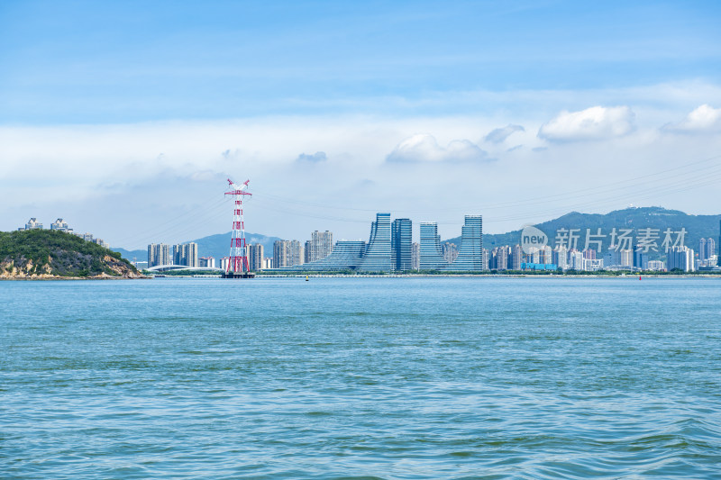 厦门城市建筑风光 双子塔 鼓浪屿 城市风光