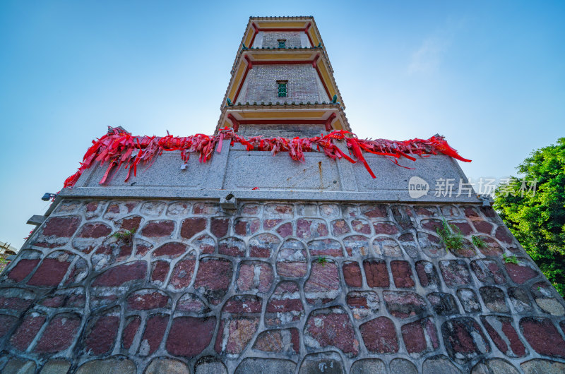 广州番禺沙湾古镇文峰塔传统中式古建筑