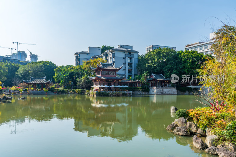 福州黎明湖公园景色