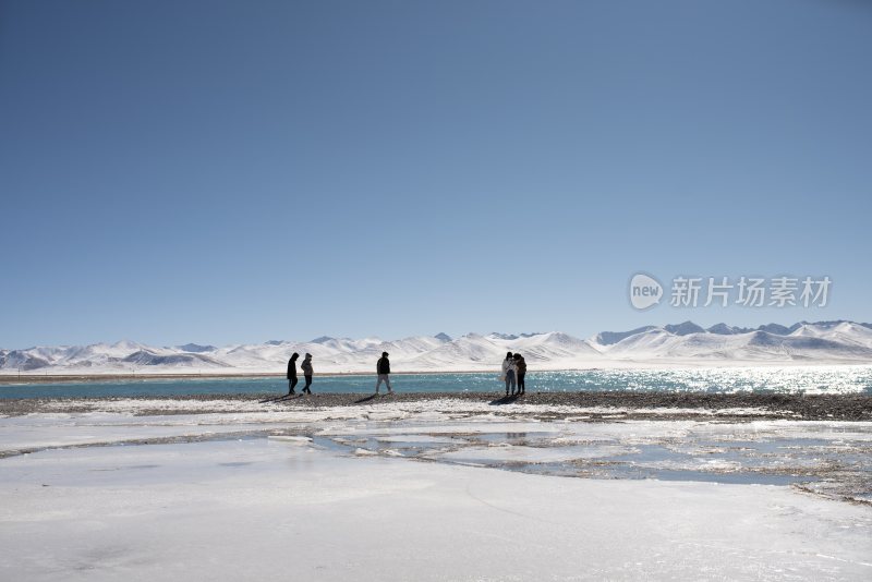 实拍西藏纳木错高原湖泊雪山