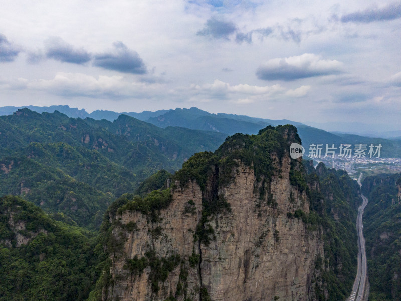 湖南张家界武陵源5a景区航拍