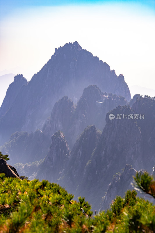 安徽黄山风景区自然风光