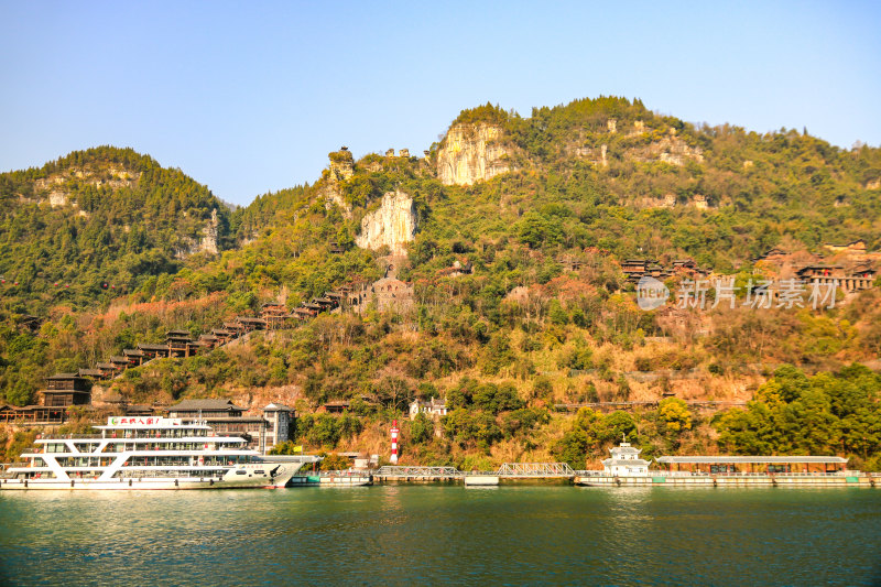 湖北宜昌三峡人家景区长江西陵峡灯影峡江域