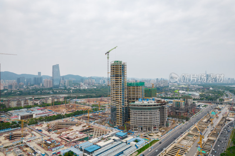 深圳湾超级总部基地建设工地